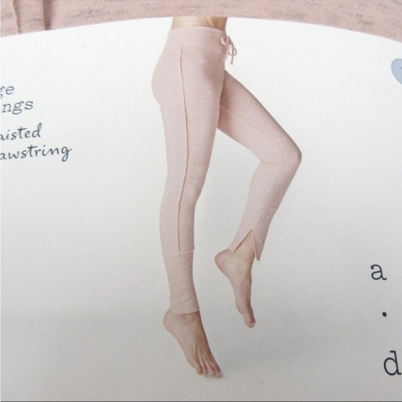 a new day Pants - A New Day Womens Size M High Wasted Lounge Leggings Drawstring Pink